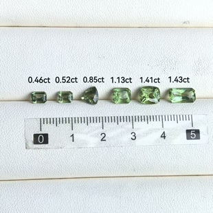 天然缅甸橄榄石戒面裸石 包体特别 难得产地学习标本 GIA FGA