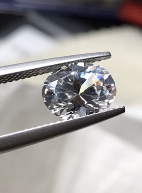 焰熔法合成白色蓝宝石diy吊坠