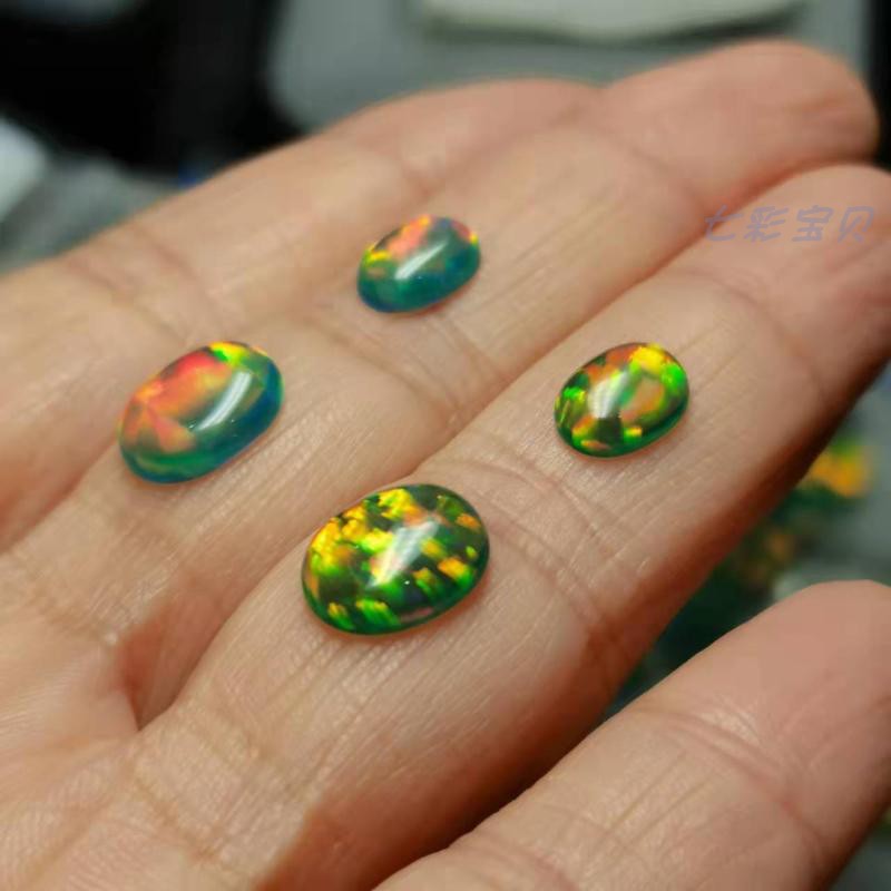 合成欧泊戒面高仿真可定制