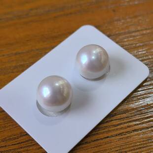 12-13mm强光正圆无暇淡水珍珠 光可鉴人 澳白平替 性价比超高