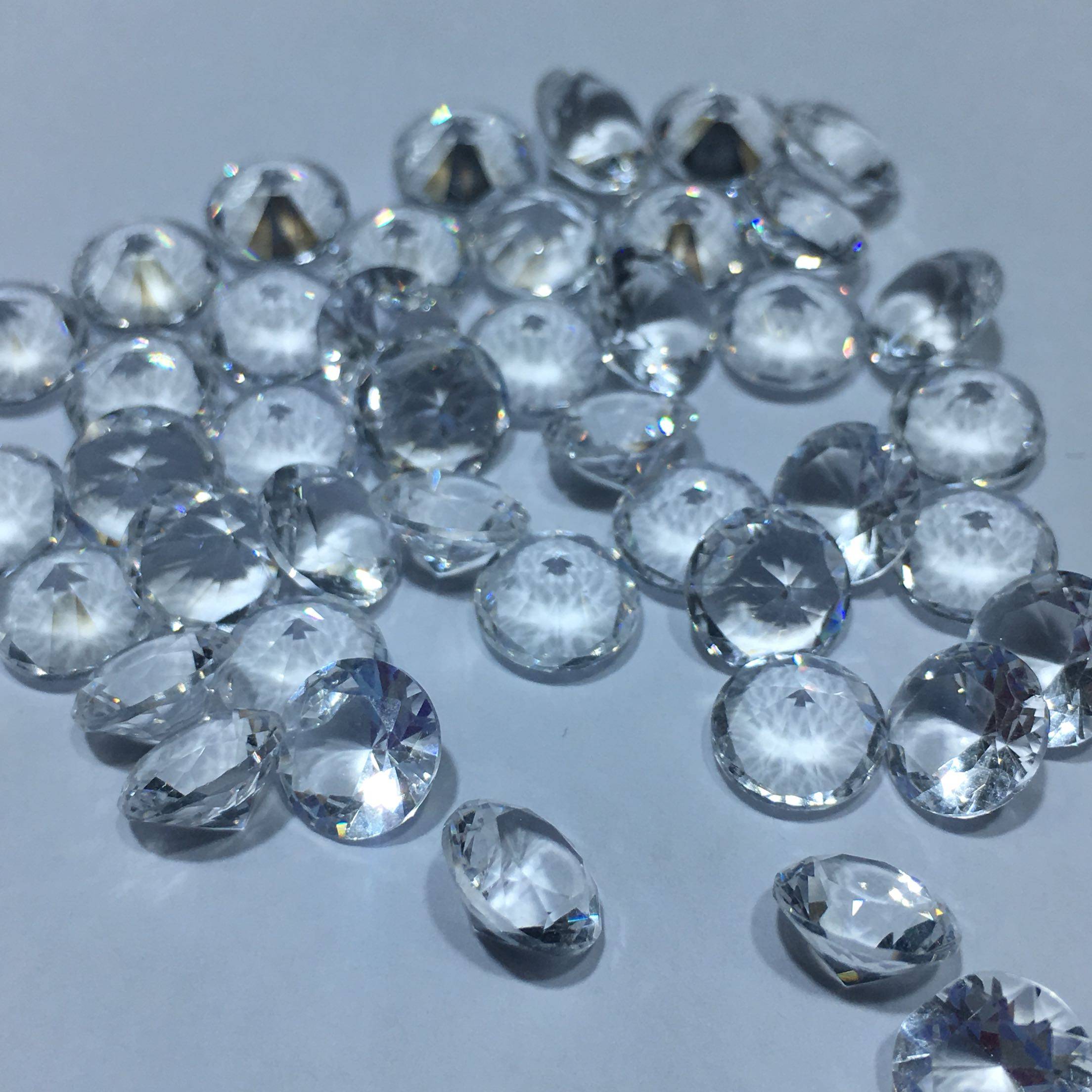 人造无色玻璃g1022 仿托帕石仿水晶 仿绿柱石gic鉴定学习标本