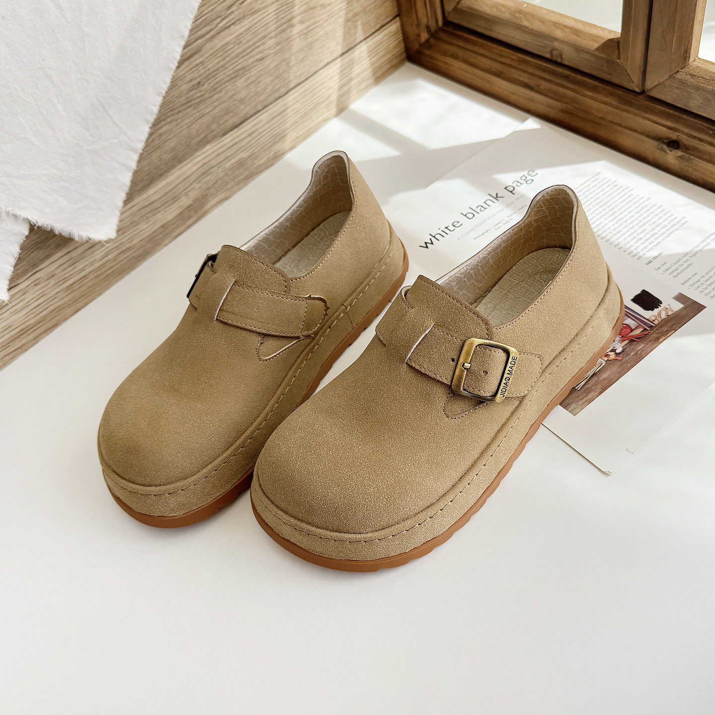 复古舒适勃肯鞋软底宽头丑萌大头鞋森女老爹鞋秋季磨砂文艺单鞋女,女鞋,勃肯鞋/软木鞋,淘宝优惠券,粉丝福利购,淘宝优惠卷