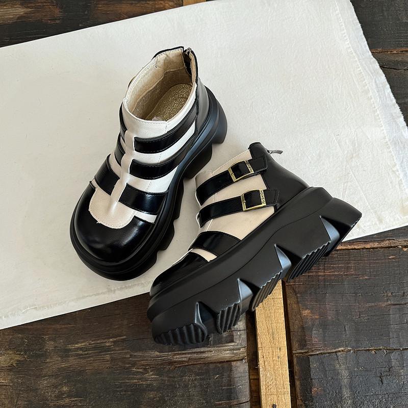 英伦复古休闲加绒马丁靴保暖短靴