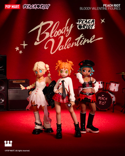 POP MART泡泡玛特 Peach Riot Bloody叛桃血色情人节魔女解药海外