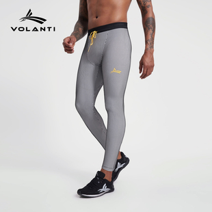 沃兰迪Volanti螺纹智旋控温速跑4.0紧身压缩裤运动跑步田径长裤男