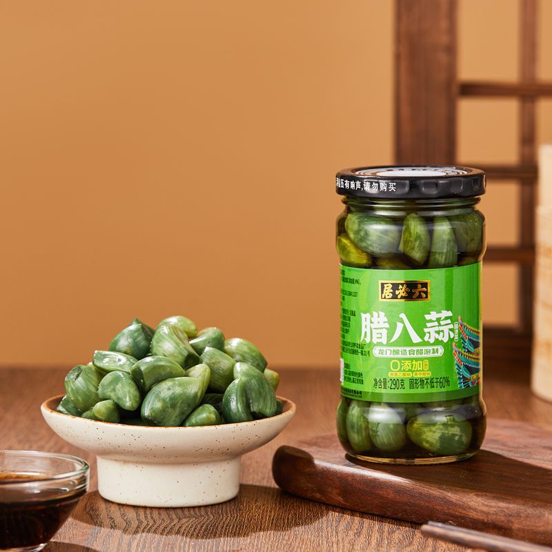 六必居北京腊八蒜正宗翡翠蒜特产老北京糖蒜糖醋蒜泡腌大蒜头