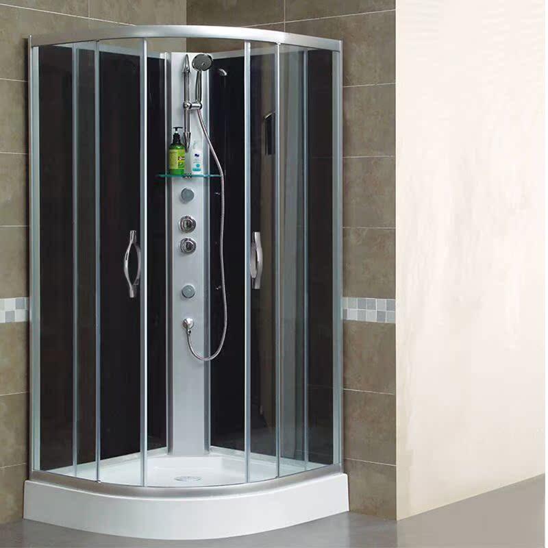 莱博顿整体淋浴房洗澡冲凉浴室卫生间移动小空间4面钢化玻璃移门