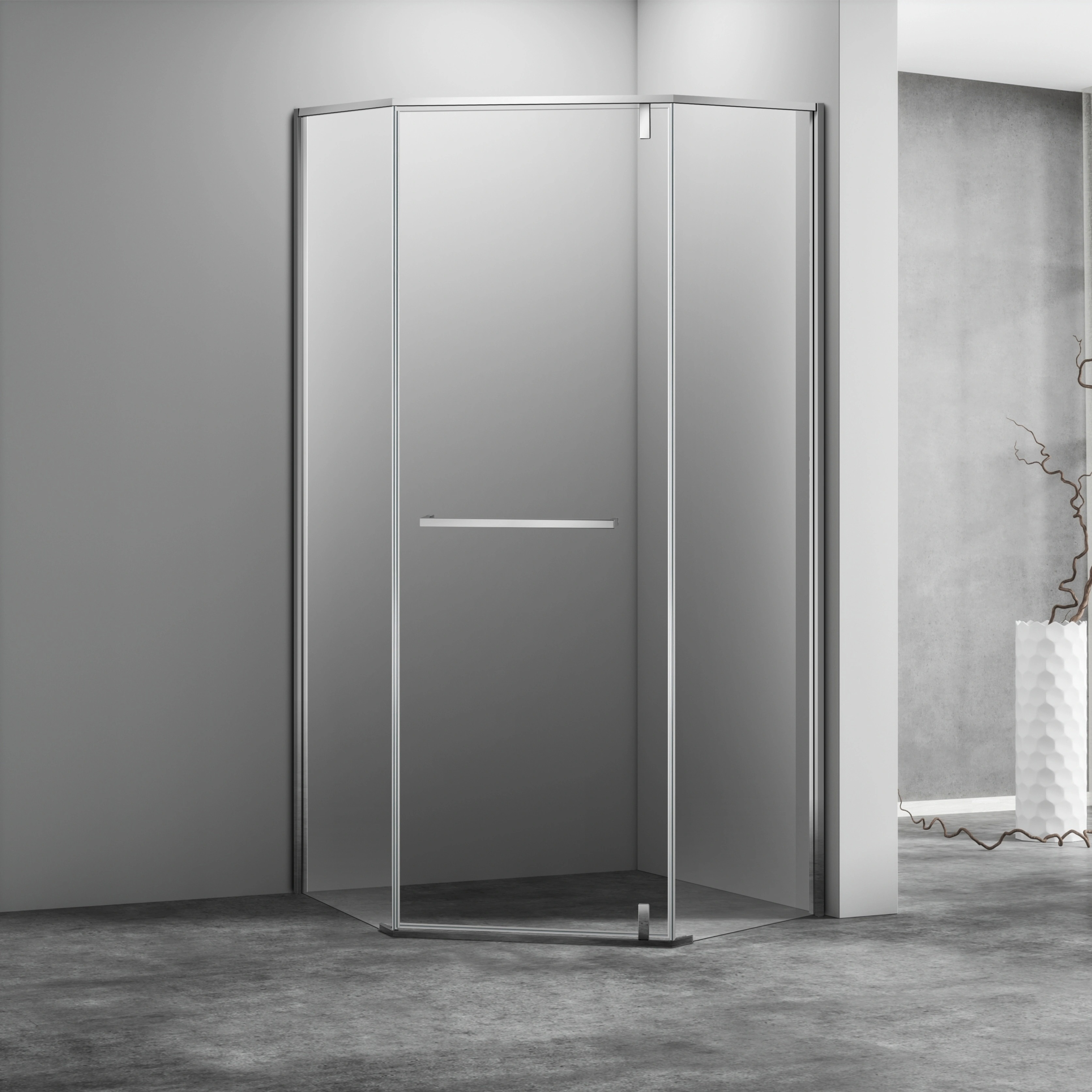 莱博顿淋浴房送防爆膜极简风格