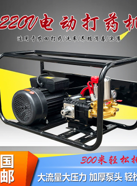 电动打药机喷雾器高压农药机农用喷药器新式机器园林380v果树220V