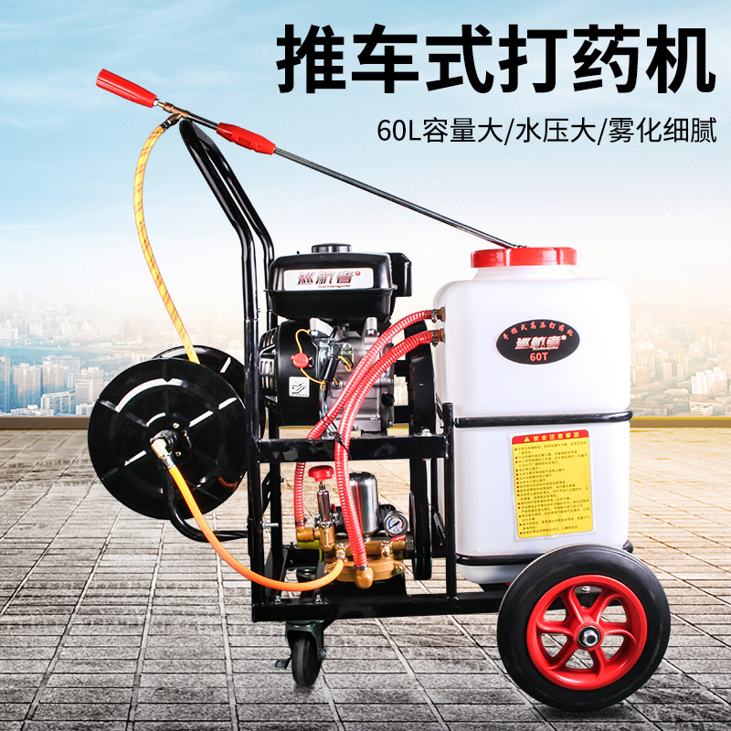 手推式汽油打药机高压农用喷雾器