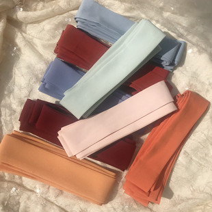 现货 汉服配饰纯色发带长度1.4米3米无绣花百搭发带襻膊 包邮