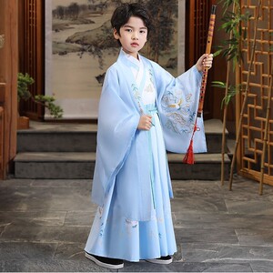 汉服男童秋季装2022新款儿童古装高端古风帅气唐装国学王爷武侠客