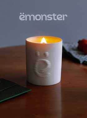 emonster香薰蜡烛手工陶瓷自然植物精油香氛摩登系列送人礼物