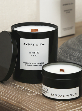 aydryco香薰蜡烛波西米亚森林熏香椰子白茶木芯新年情人节礼物
