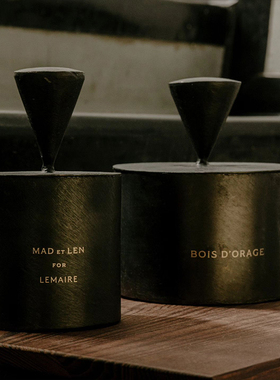 法国Mad et Len 限量LEMAIRE联名纯手工琥珀火山石精油香氛蜡烛