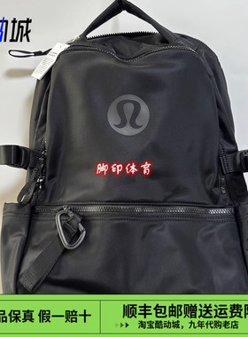 国内现货 lululemon露露乐蒙 NEW CREW 22L 尼龙 常规双肩包 黑色