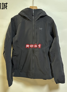 Arcteryx始祖鸟 Gamma系列Heavyweight 纯色防风连帽软壳夹克女款