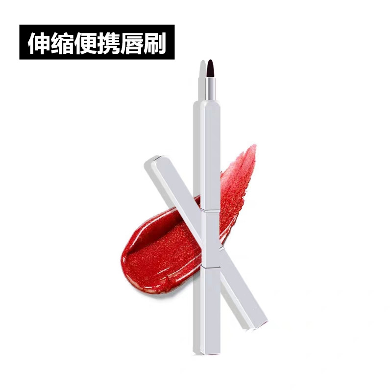 便携款伸缩带盖迷你卫生化妆刷