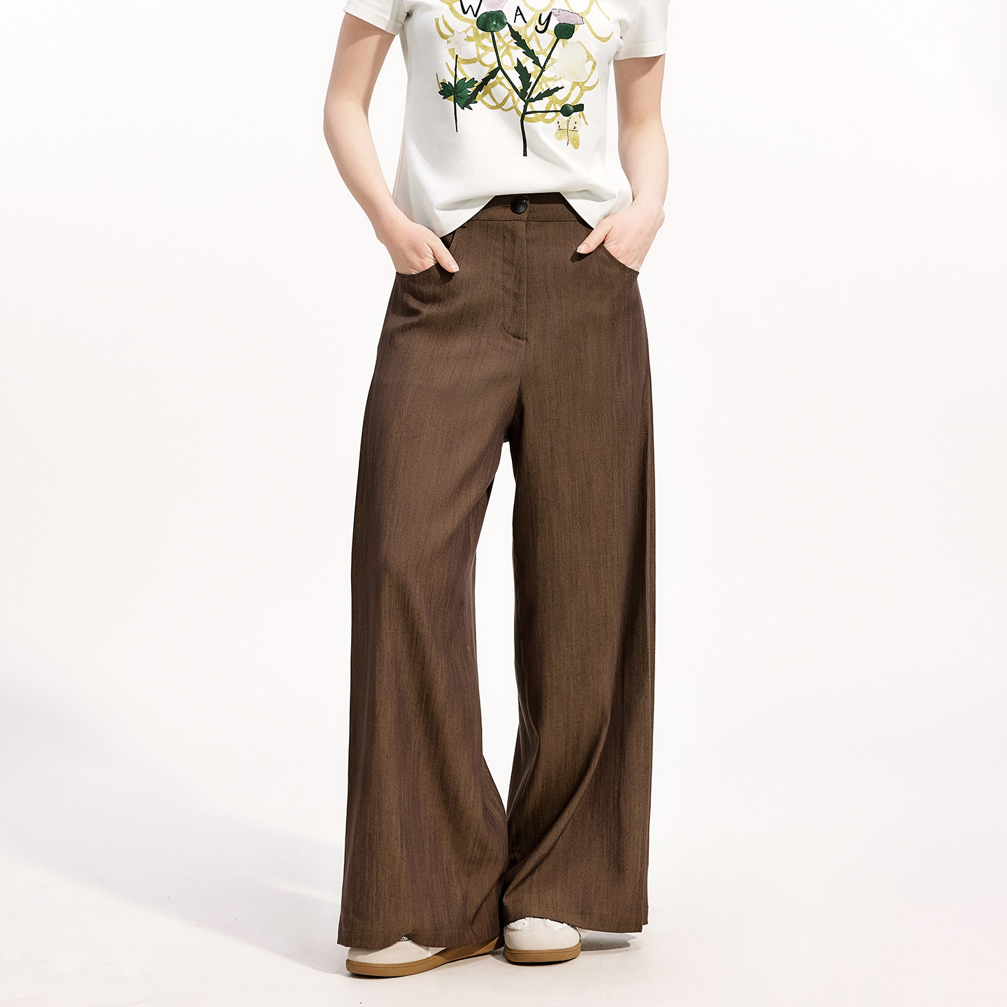 老钱风高级感阔腿裤垂坠感休闲裤