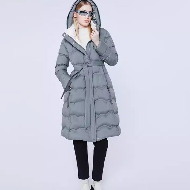 艺之卉优雅通勤中长款羽绒服