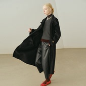 艺之卉row系高智风100绵羊毛大衣长款 保暖外套冬新款