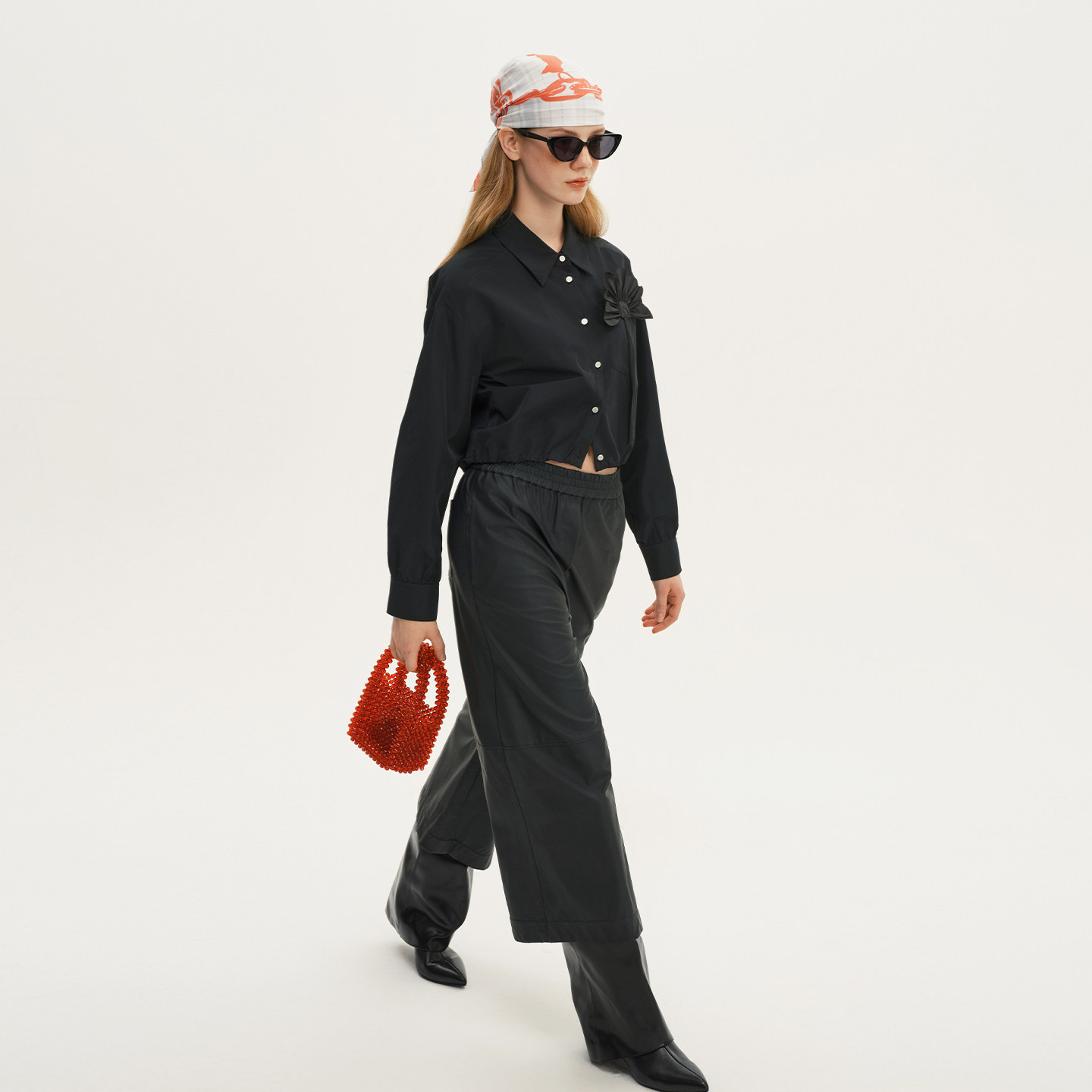 艺之卉优雅时尚九分裤阔腿裤