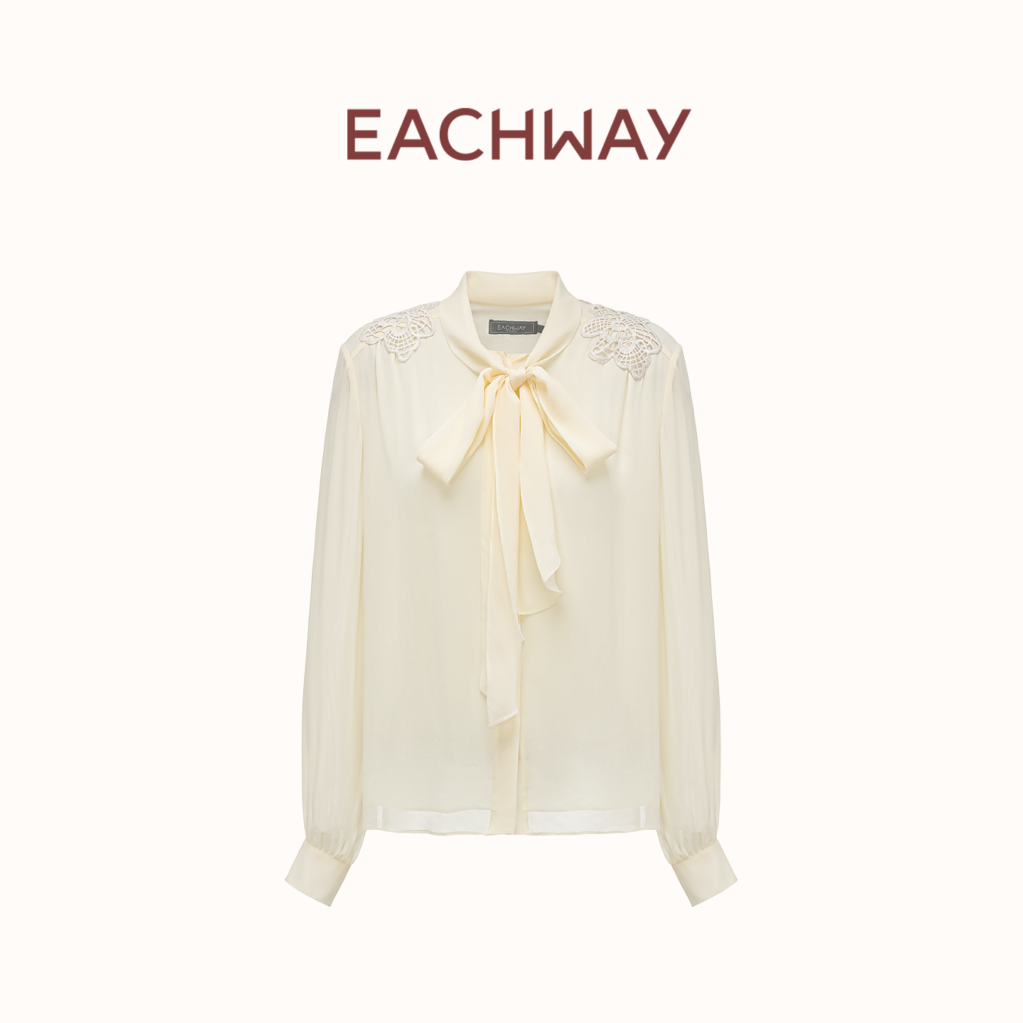 艺之卉法式优雅飘带衬衫