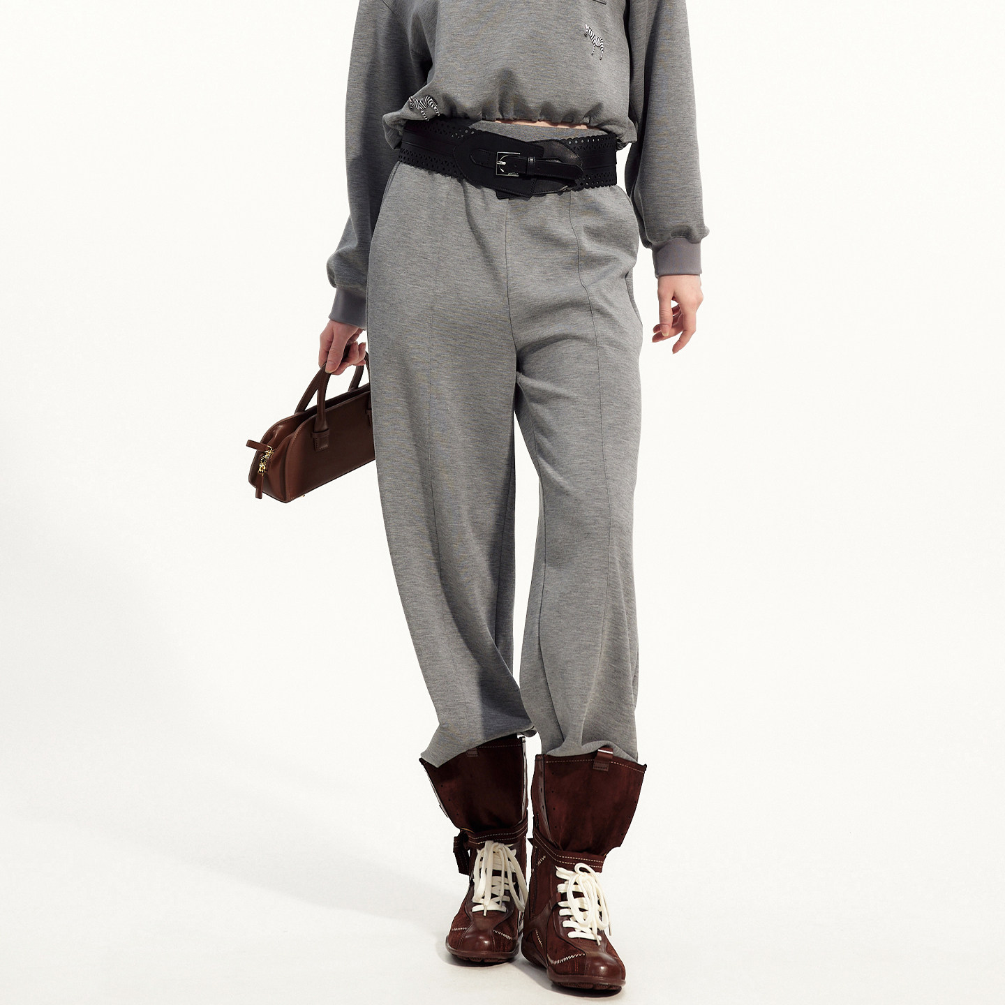 艺之卉复古运动风休闲裤