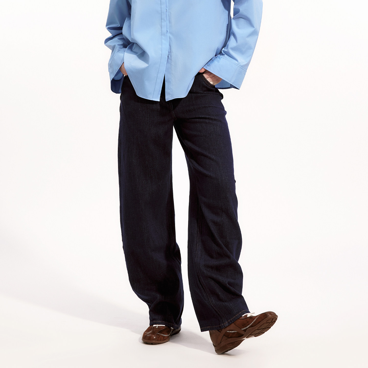 艺之卉时尚复古弯刀牛仔裤慵懒感长裤休闲裤秋新款,女装/女士精品,牛仔裤,淘宝优惠券,粉丝福利购,淘宝优惠卷