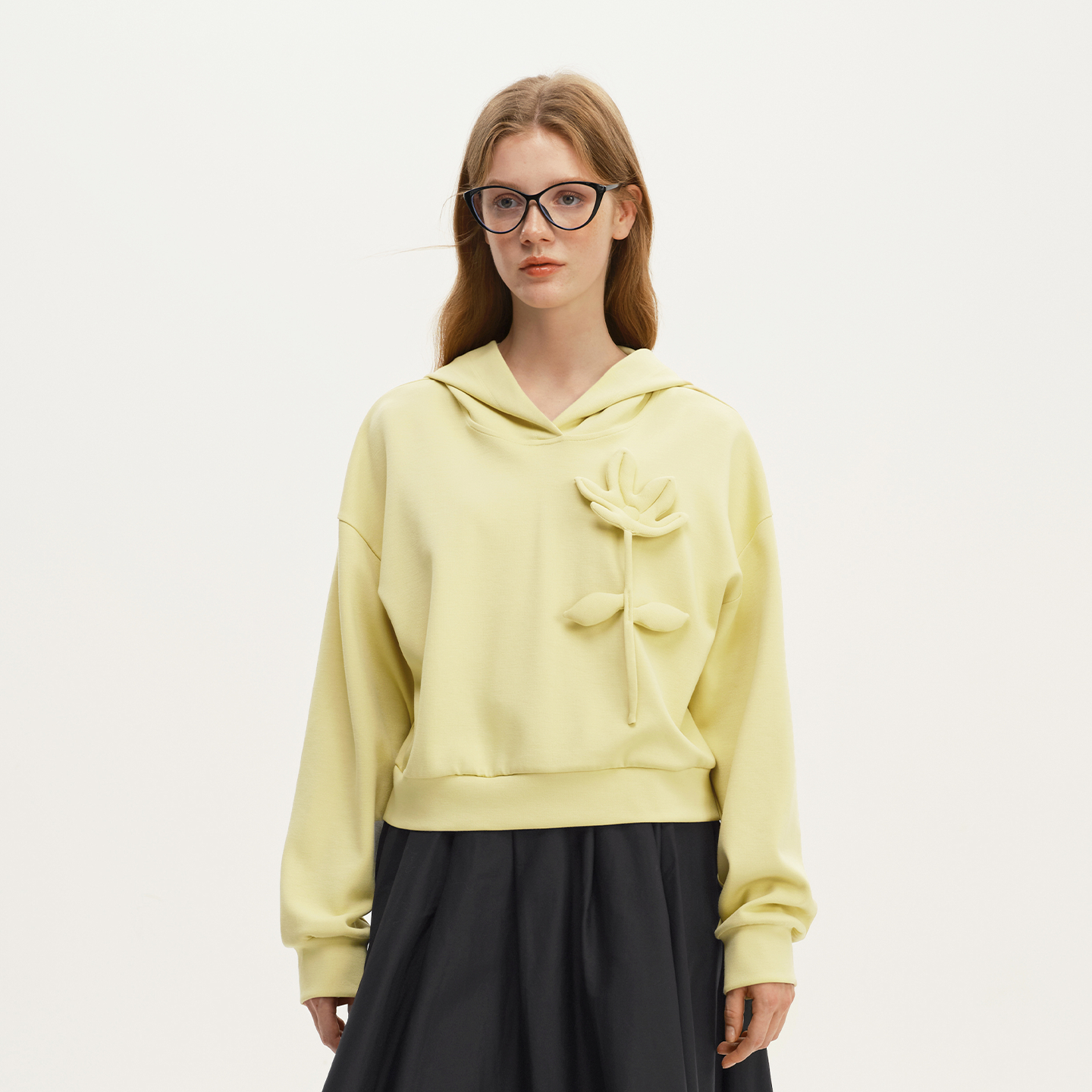 艺之卉立体花休闲环保竹纤卫衣