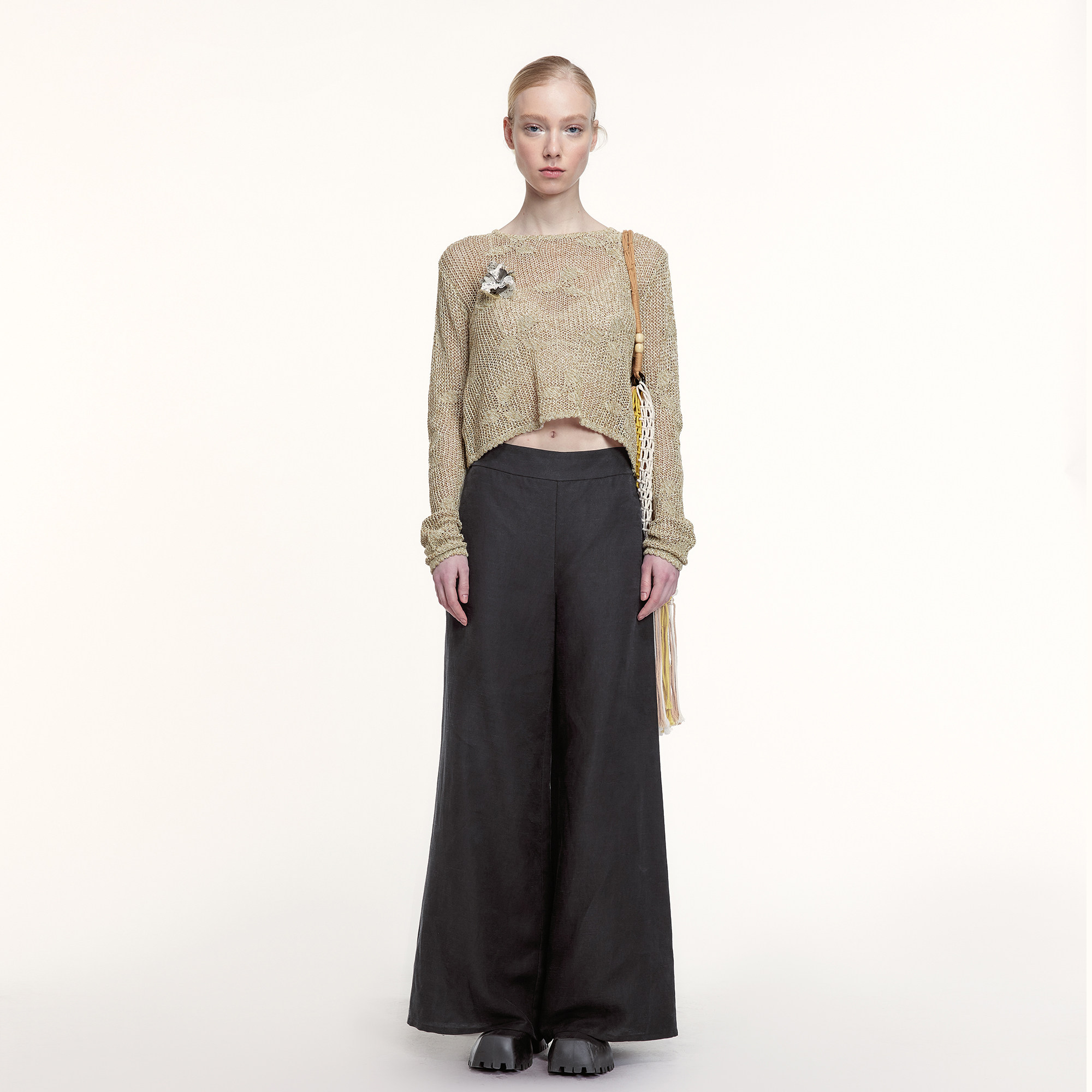 艺之卉透气亚麻休闲裤25春新款