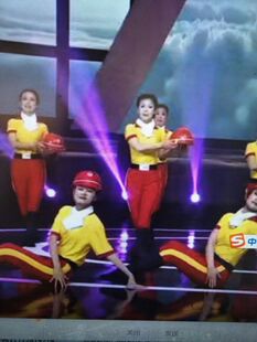 定制咱们工人有力量演出服劳动节国庆节元旦春节工人舞蹈表演服