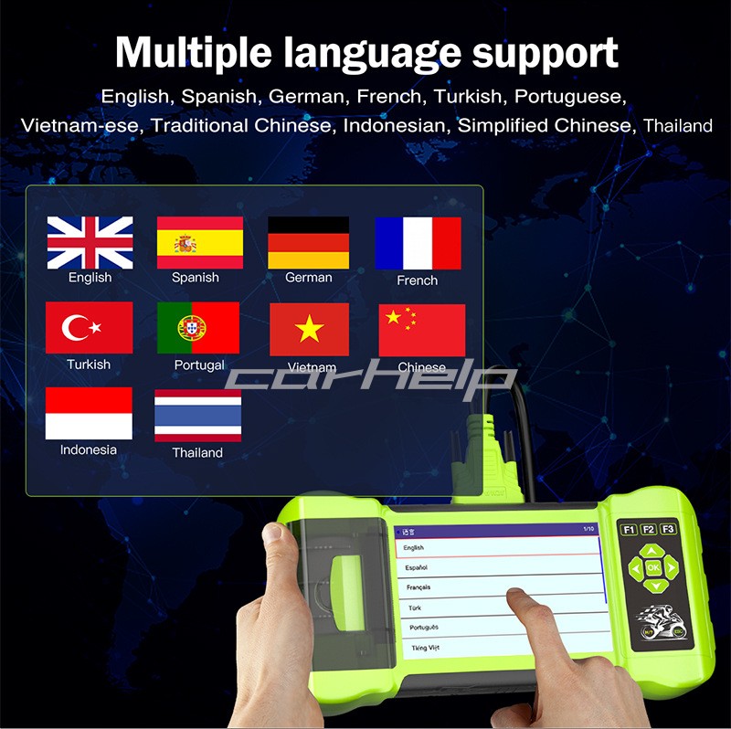 JDiag M300检测仪 支持哈雷杜卡迪BMW智能重型机车诊断仪M400 pro