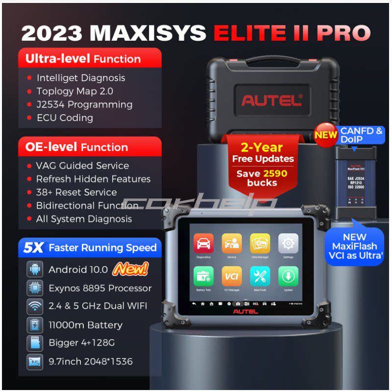 Autel MaxiSys Elite II Pro Top Intelligent Diagnostic全球版.