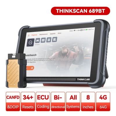 THINKSCAN 689BT Professional Car Diagnostic CANFD DOIP诊断仪