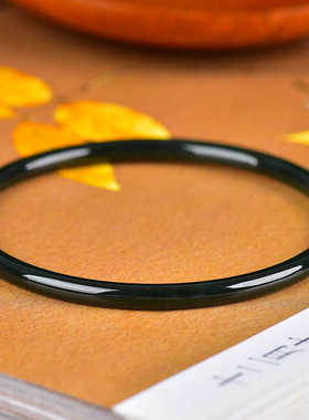 天然和田玉青玉手镯叮当镯