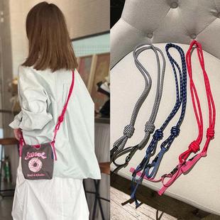 日本代购ball chain迷你mini包包肩带可调节斜跨女包带子加长绳子