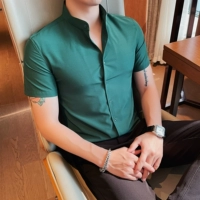 Зеленый, короткий рукав