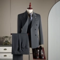 Dark Gray[Suit + Trousers + Vest]