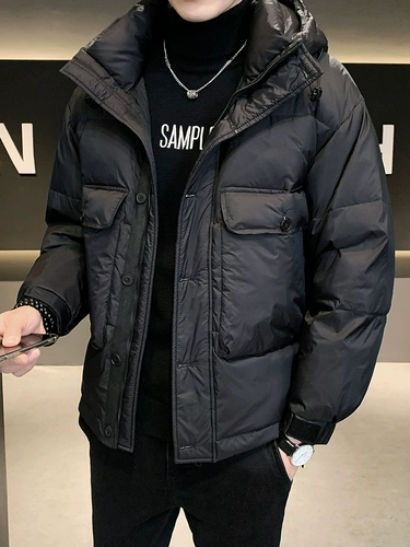 Демисезонный утепленный пуховик, модная короткая толстовка с капюшоном для отдыха, куртка, 2025 года