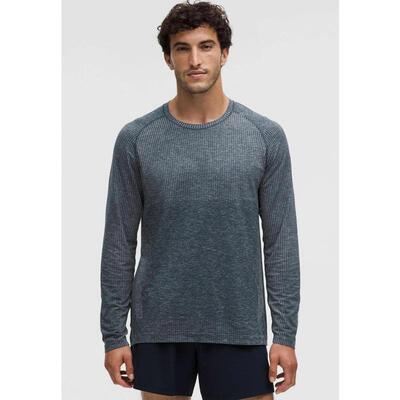 代购lululemon露露乐蒙男士运动长袖T恤透气排汗贴身舒适