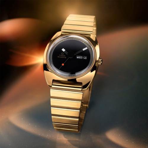 代购Q Timex 1975 Enigma天美时手表男表复古悬浮指针中古时尚腕