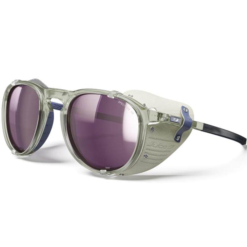 代购JULBO女士太阳镜偏光防眩光高防护抗冲击透明框紫色镜片