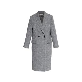 代购IRO女士外套保暖耐用羊毛混纺通勤都市大衣爆款简约