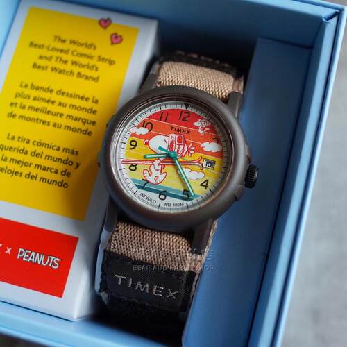 代购Timex x Peanuts Camper Ski天美时史努比联名款男女运动手表