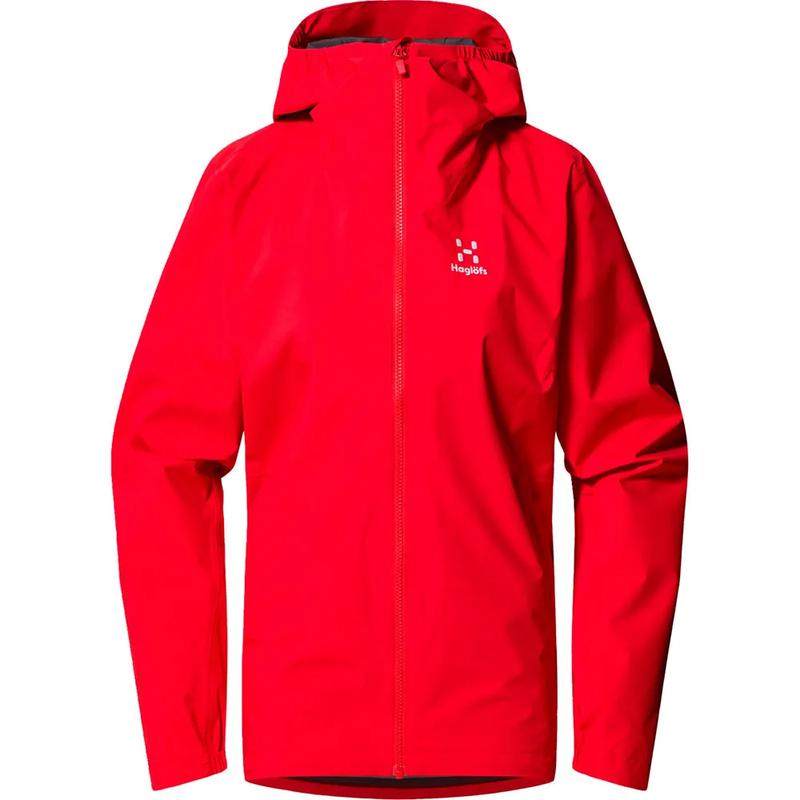 代购HAGLOFS女士冲锋衣防水防风透气硬壳外套带帽长袖户外夹克