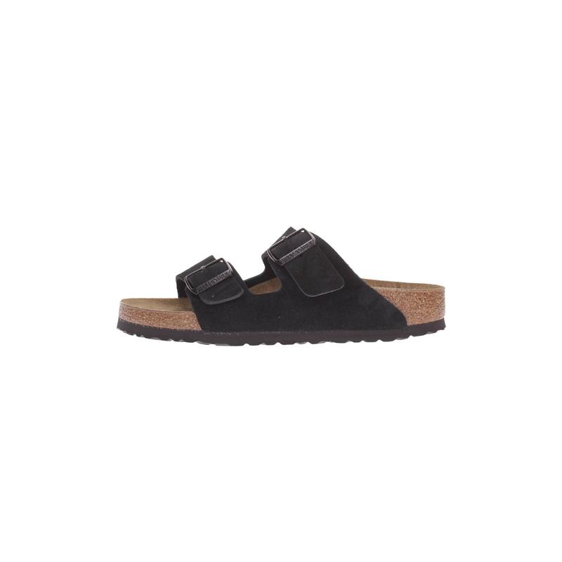 Birkenstock女士凉鞋透气吸汗软底轻便绒面革皮质内里软木鞋垫