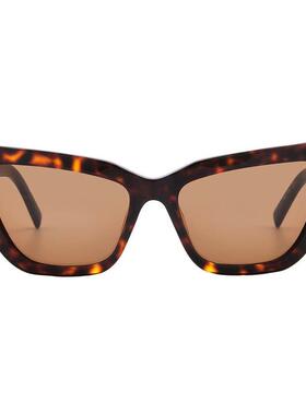 代购MCM女士太阳镜防紫外线棕色镜片遮光清晰视野猫眼型色