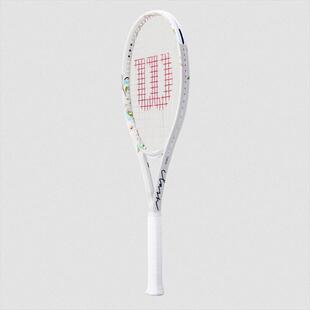 代购wilson威尔胜白玫瑰花卉限定款Clash100L V3 女士2号拍网球拍