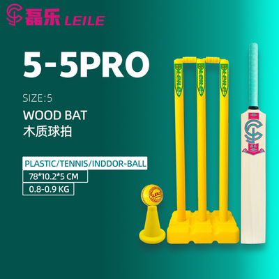 板球5号拍实木质标准套装cricket